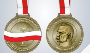 Medal dla uczestników rajdu.
